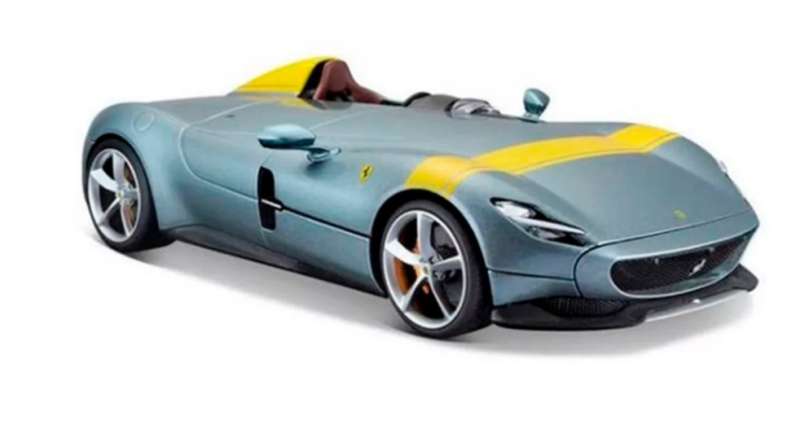 Ferrari Monza SP1 2019 silvergrey 1/43 Bburago NEW+boxed #6100 instant wheels