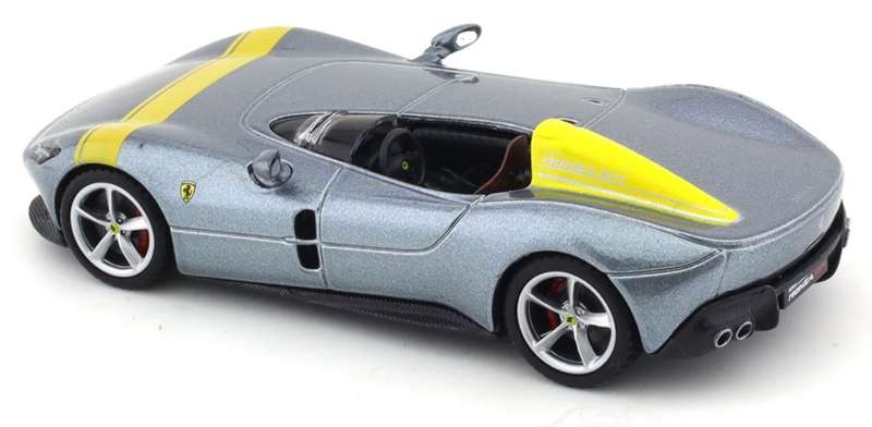 Ferrari Monza SP1 2019 silvergrey 1/43 Bburago NEW+boxed #6100 instant wheels