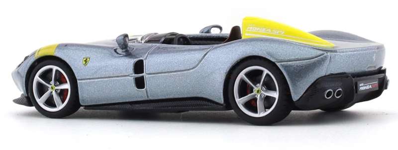 Ferrari Monza SP1 2019 silvergrey 1/43 Bburago NEW+boxed #6100 instant wheels