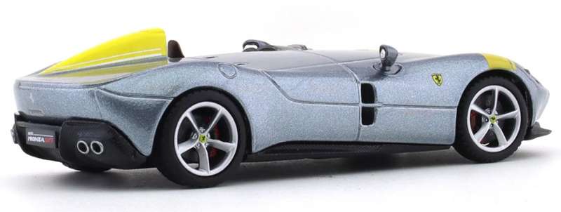 Ferrari Monza SP1 2019 silvergrey 1/43 Bburago NEW+boxed #6100 instant wheels