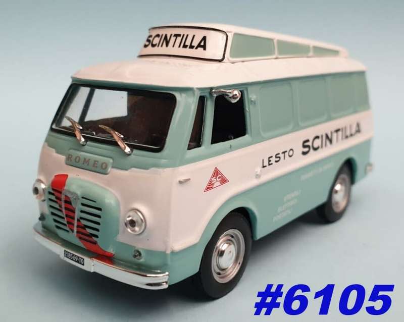 Fiat Scintilla Van 1956 lt.green/white 1/43 IXO/Altaya NEW+boxed #6105 instant wheels