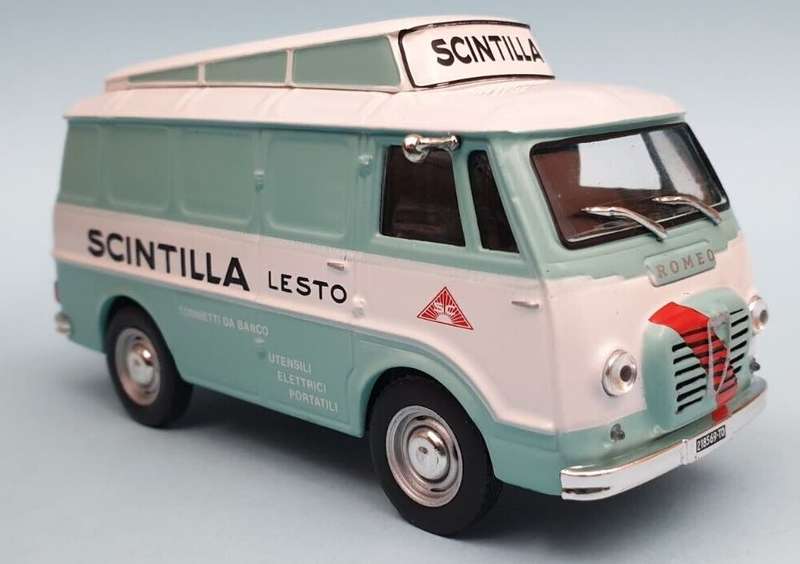 Fiat Scintilla Van 1956 lt.green/white 1/43 IXO/Altaya NEW+boxed #6105 instant wheels