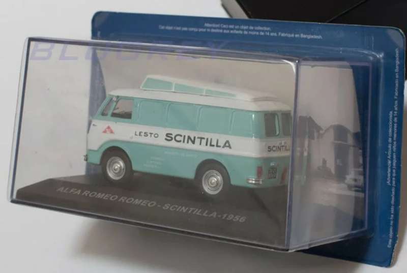 Fiat Scintilla Van 1956 lt.green/white 1/43 IXO/Altaya NEW+boxed #6105 instant wheels