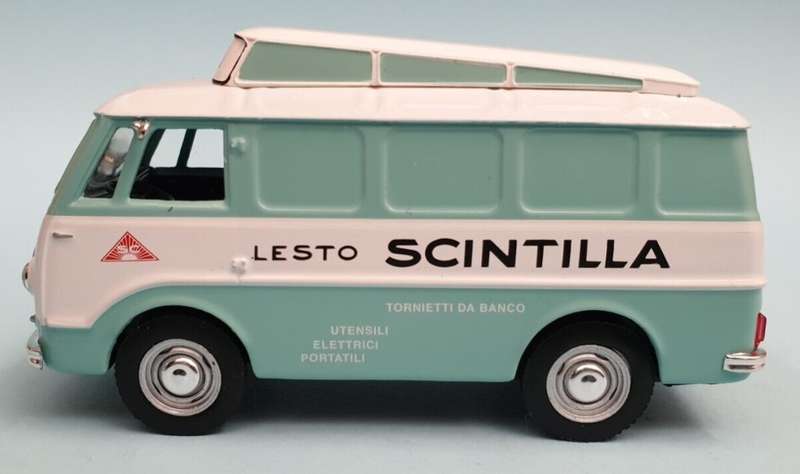 Fiat Scintilla Van 1956 lt.green/white 1/43 IXO/Altaya NEW+boxed #6105 instant wheels