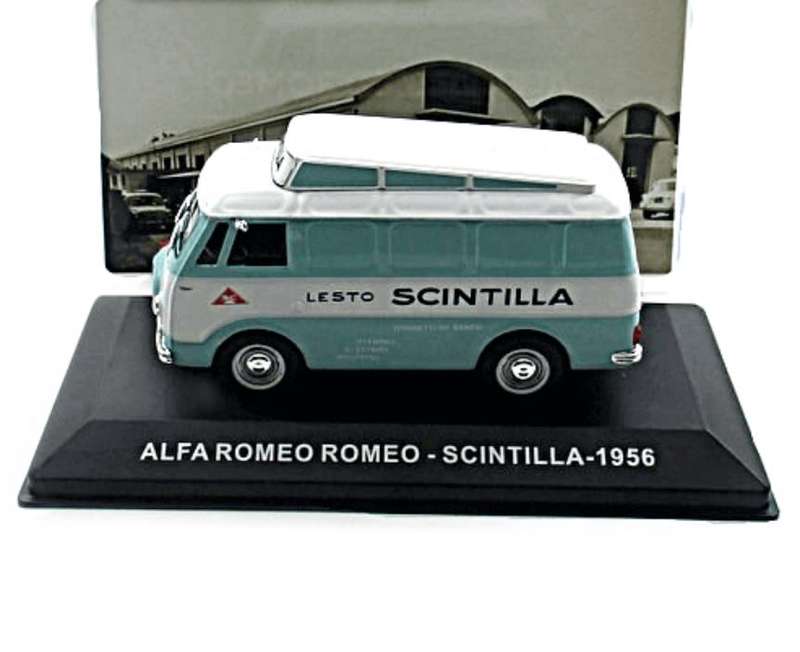 Fiat Scintilla Van 1956 lt.green/white 1/43 IXO/Altaya NEW+boxed #6105 instant wheels