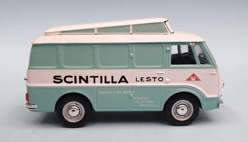 Fiat Scintilla Van 1956 lt.green/white 1/43 IXO/Altaya NEW+boxed #6105 instant wheels