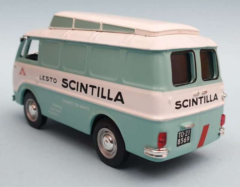 Fiat Scintilla Van 1956 lt.green/white 1/43 IXO/Altaya NEW+boxed #6105 instant wheels