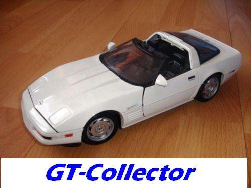 1:18 Chevrolet Corvette ZR1 - 1992 white by Maisto - top cond - 7 days money-back guarantee! 056