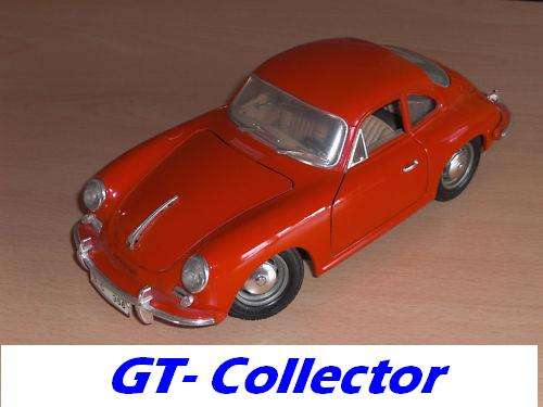 1:18 vintage Porsche 356B 1961 red by Bburago, Superb cond, 7 days money-back guarantee! 213