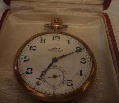 Very old vintage pocket watch Vulcain Chronometre in working condition: Tavannes