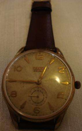 Massive vintage Swiss Cauny Prima Watch in working condition NO RESERVE