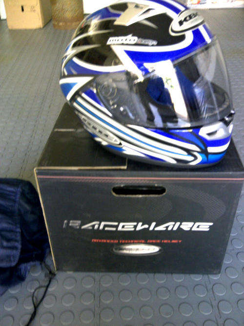 KBC Helmet basically new in original box with cover!