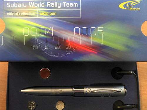 NEW SUBARU TEAM RALLY RADIO/PEN SET -VERY RARE