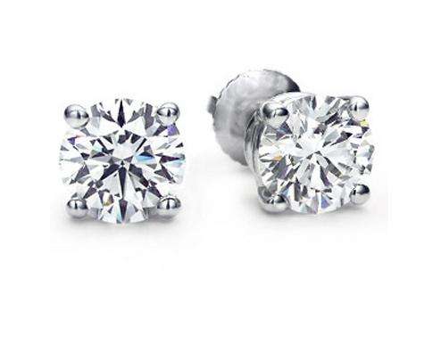 925 Silver Square Silver Studs