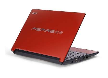 Small 10" Netbook Laptop ASPIRE ONE D255 (RED)