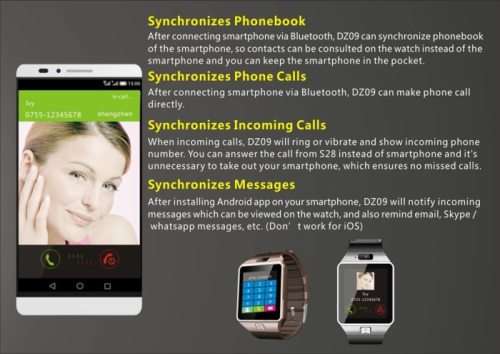 DZ09 Smart Watch With SIM