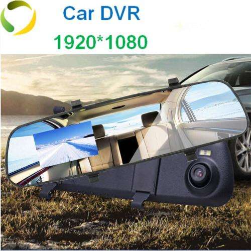 Rearview mirror 2.8"  Wide-Angle On-Board Monitoring Car dvr