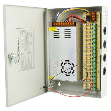 30A 12V POWER SUPPLY WITH LOCKABLE CASE
