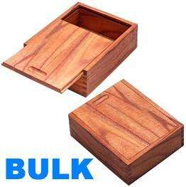 10 Wooden Boxes with Sliding Lids BULK LOT SALE