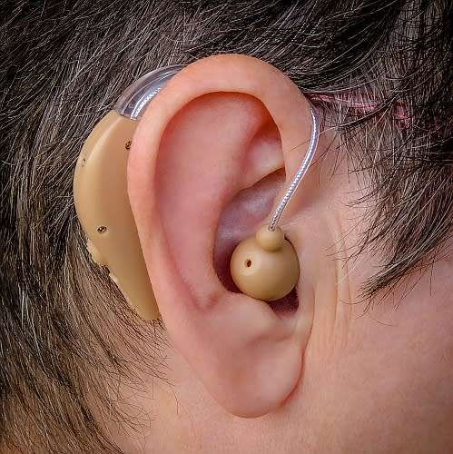 Hearing Aid Rechargeable Behind Ear Model