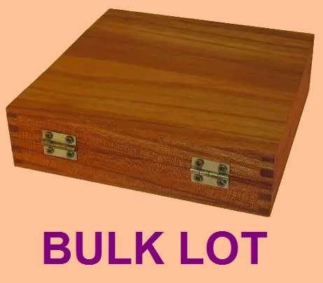 10 Wooden boxes with hinged lids BULK LOT SALE