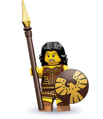 Lego minifigures series 10 - warrior woman
