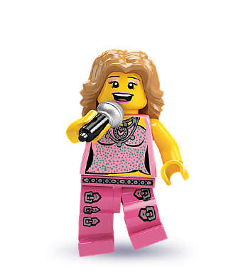 Lego minifigures series 2- Pop star. VERY RARE!