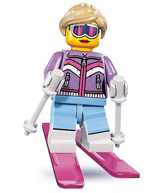 Lego minifigures series 8 - Skier RARE