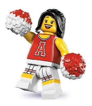 Lego minifigures series 8 - Cheerleader RARE