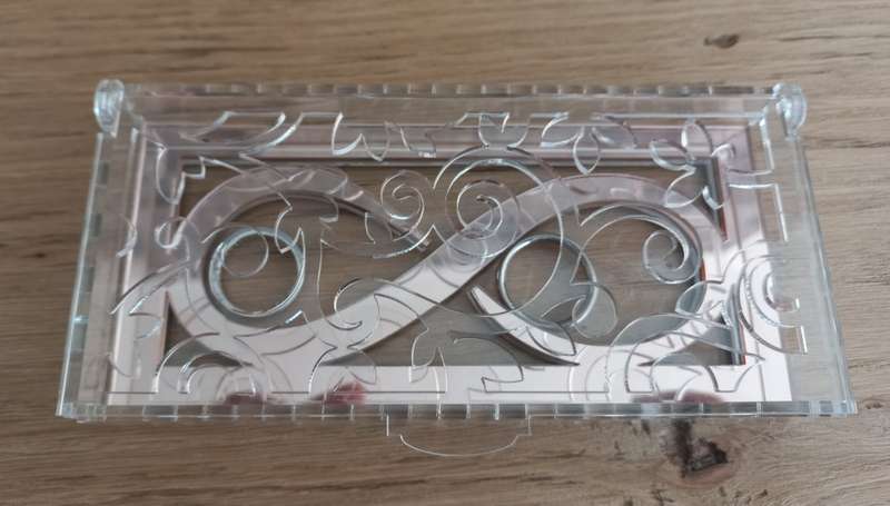 Wedding ring box acrylic