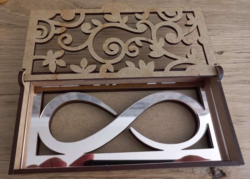 Wedding ring box (MDF)
