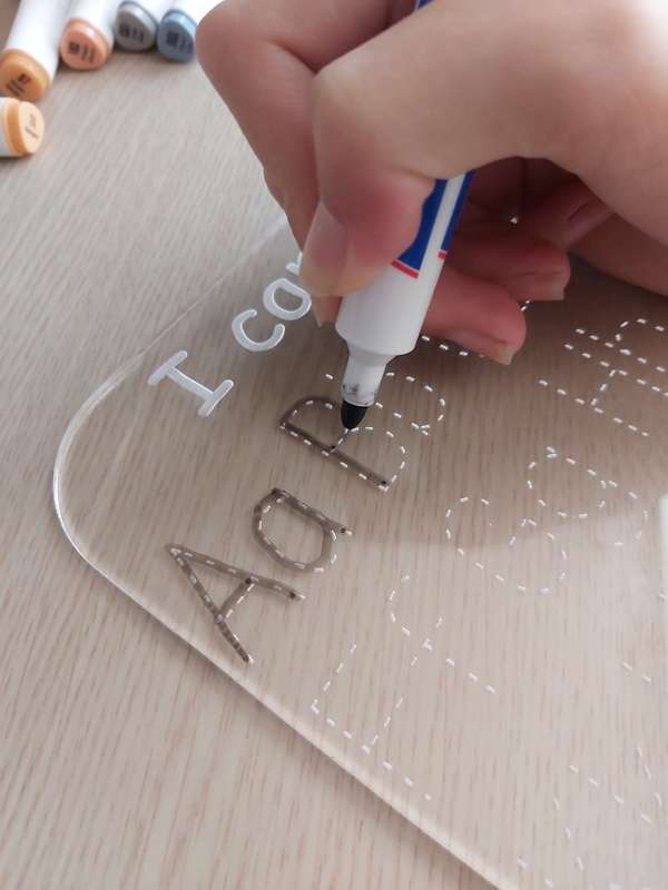 Acrylic Dry Wipe Boards Set(Afrikaans)