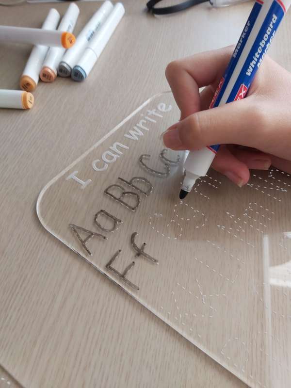 Acrylic Dry Wipe Boards Set(Afrikaans)