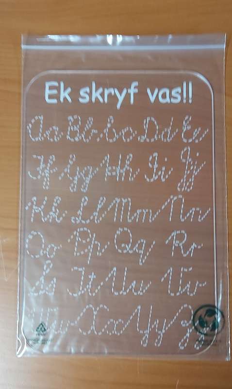 Acrylic Dry Wipe Boards Set(Afrikaans)