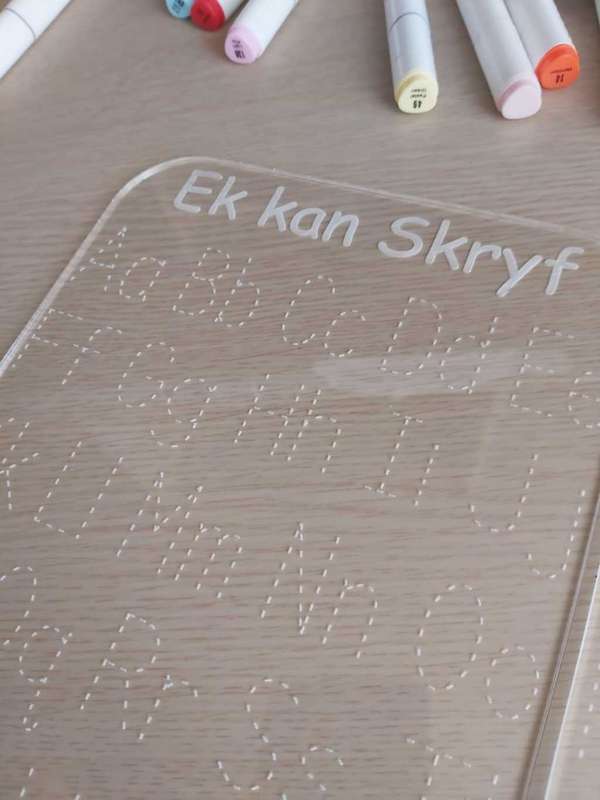 Acrylic Dry Wipe Boards Set(Afrikaans)