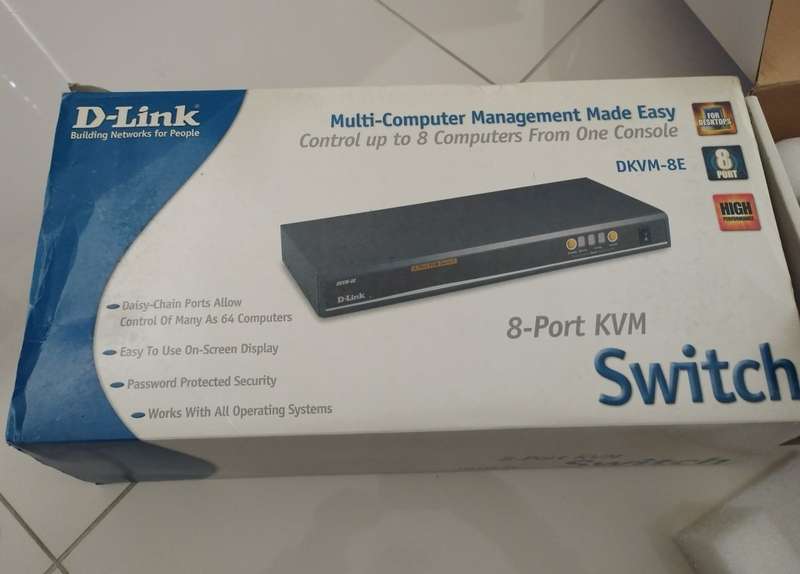 D-Link DKVM-8E 8 port KVM Switch