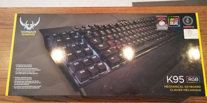 CORSAIR Gaming K95 RGB Mechanical Gaming Keyboard  CHERRY® MX Red