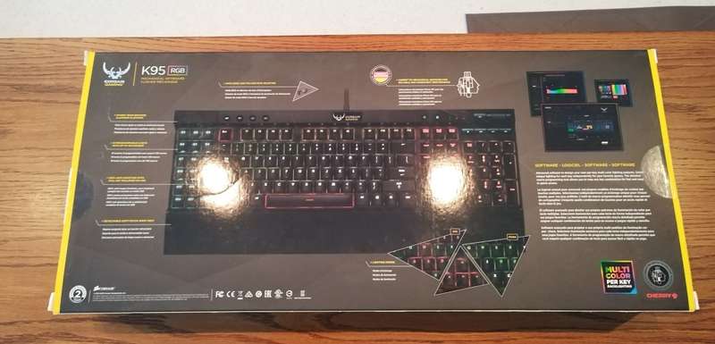 CORSAIR Gaming K95 RGB Mechanical Gaming Keyboard  CHERRY® MX Red