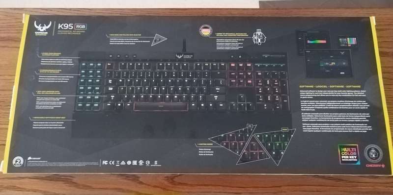 CORSAIR Gaming K95 RGB Mechanical Gaming Keyboard  CHERRY® MX Red
