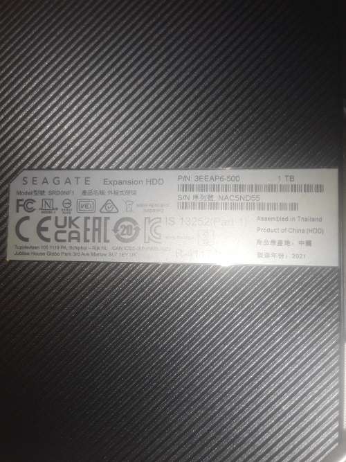 SEAGATE 1TB HDD