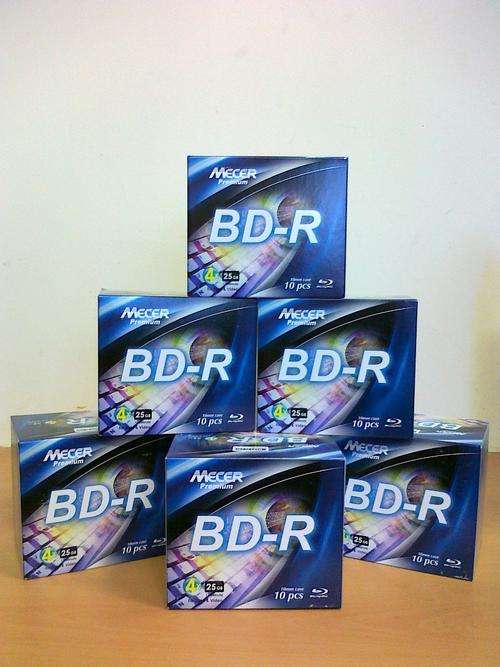 Mecer Printable BD-R 25GB 10-pack with jewel cases