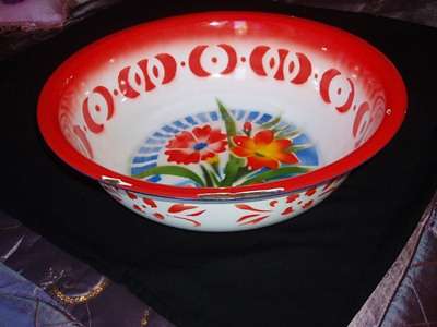OLD VINTAGE -ENAMELWARE  BASIN