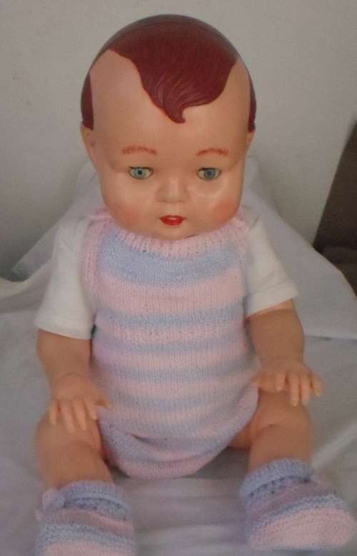 VINTAGE CELLULOID LARGE DOLL