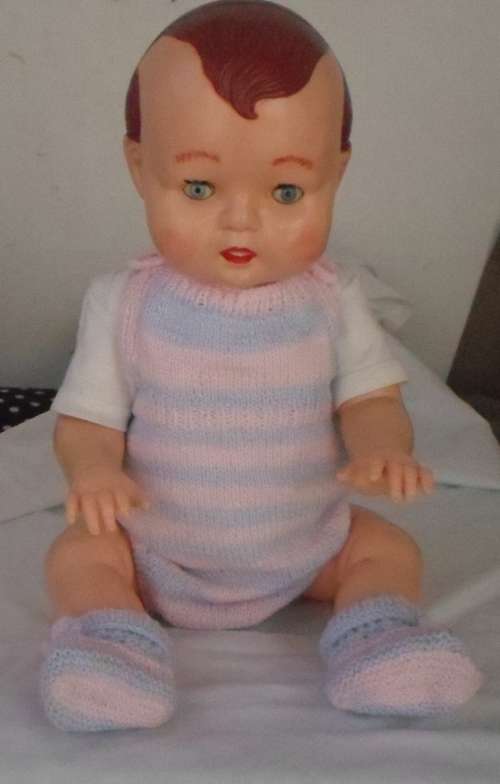 VINTAGE CELLULOID LARGE DOLL
