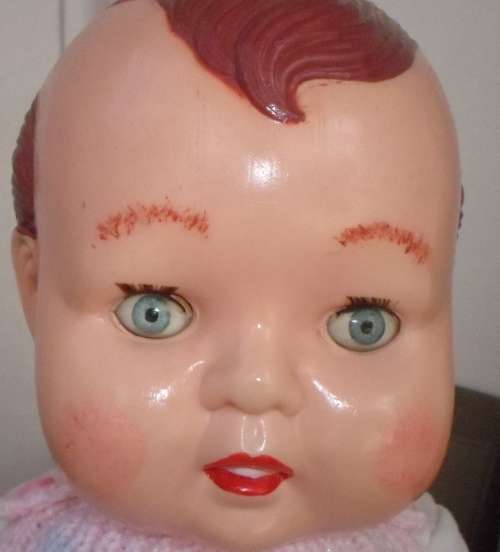 VINTAGE CELLULOID LARGE DOLL