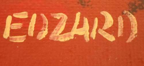 2 X BEAUTIFUL  ACRYLICS POMGRANTES PAINTINGS BY ARTIST EDZARD