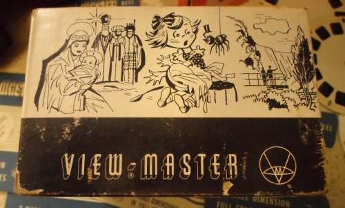 VINTAGE VIEW-MASTER 3-DIMENSION VIEWER 1950s MODEL E IN ORIGINAL BOX AND SLIDES