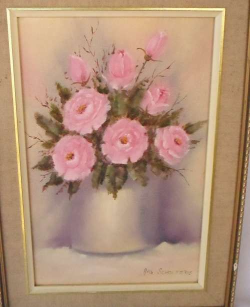 LOVELY ORIGINAL ANS SCHOLTZ OIL ON BOARD PAINTING