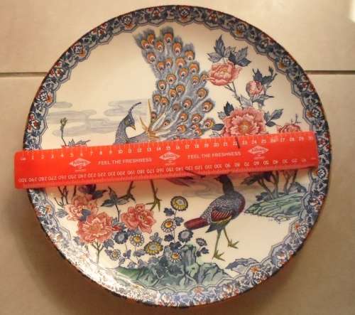 BEAUTIFUL COLLECTORS IMPERIAL IMARY PORCELAIN PLATES THE BIG ONE IS 32 CM WIDE