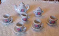 miniature tea set